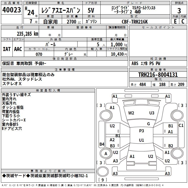 TOYOTA REGIUS ACE