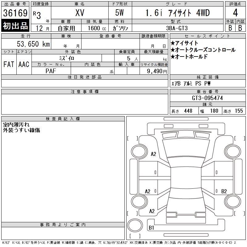 SUBARU XV
