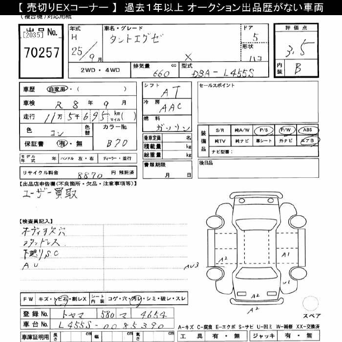 DAIHATSU TANTO EXE
