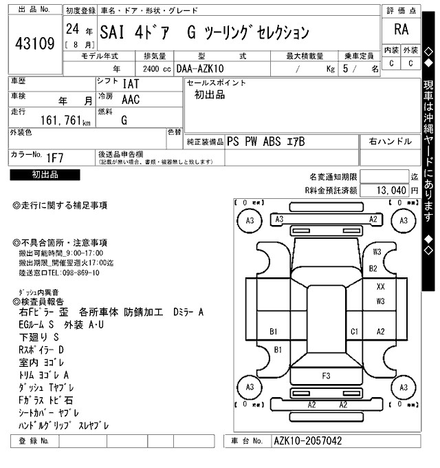 TOYOTA SAI