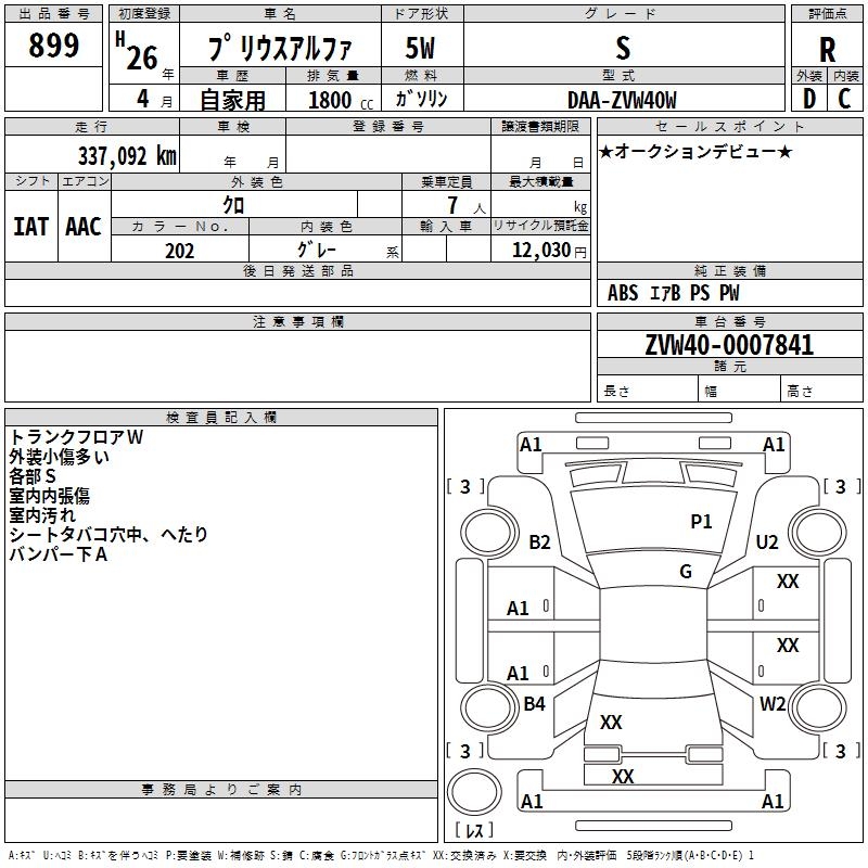 TOYOTA PRIUS ALPHA
