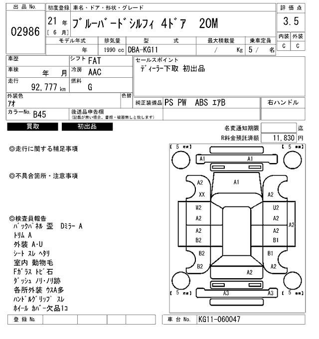 NISSAN BLUEBIRD SYLPHY