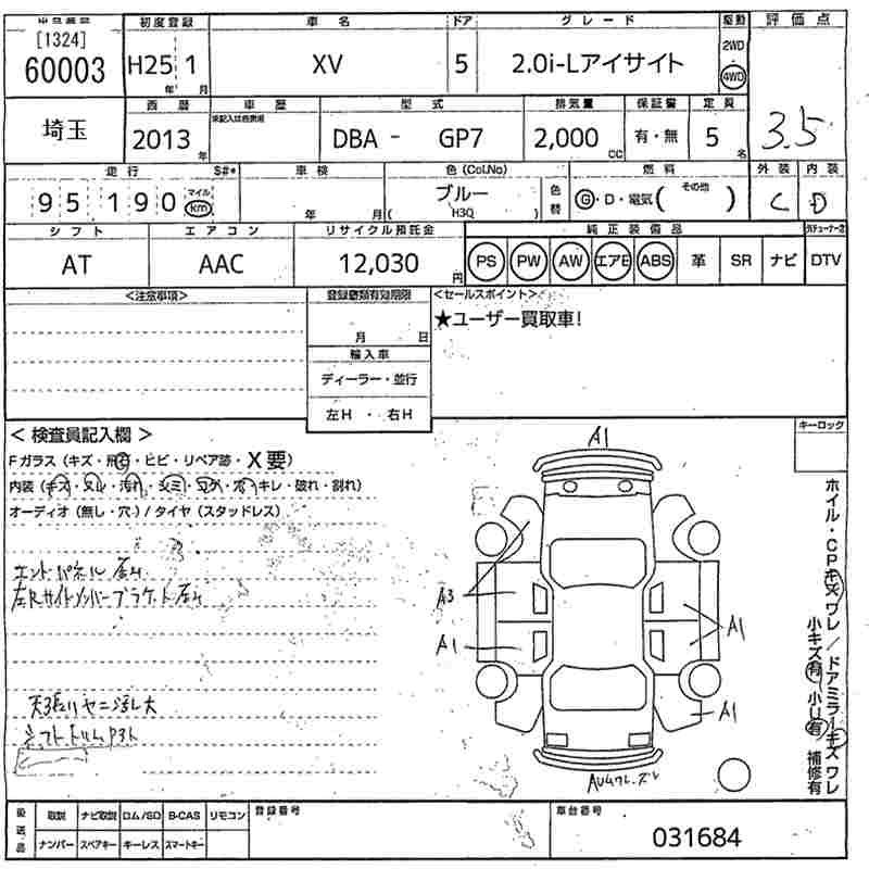 SUBARU XV