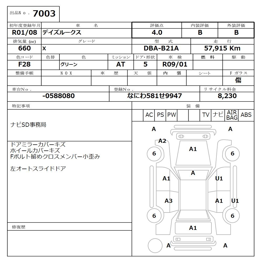 NISSAN DAYZ ROOX