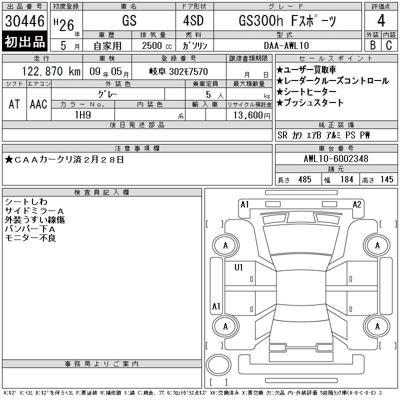 LEXUS GS300H
