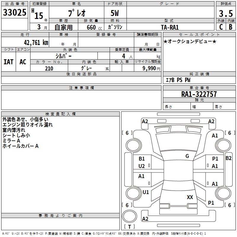 SUBARU PLEO