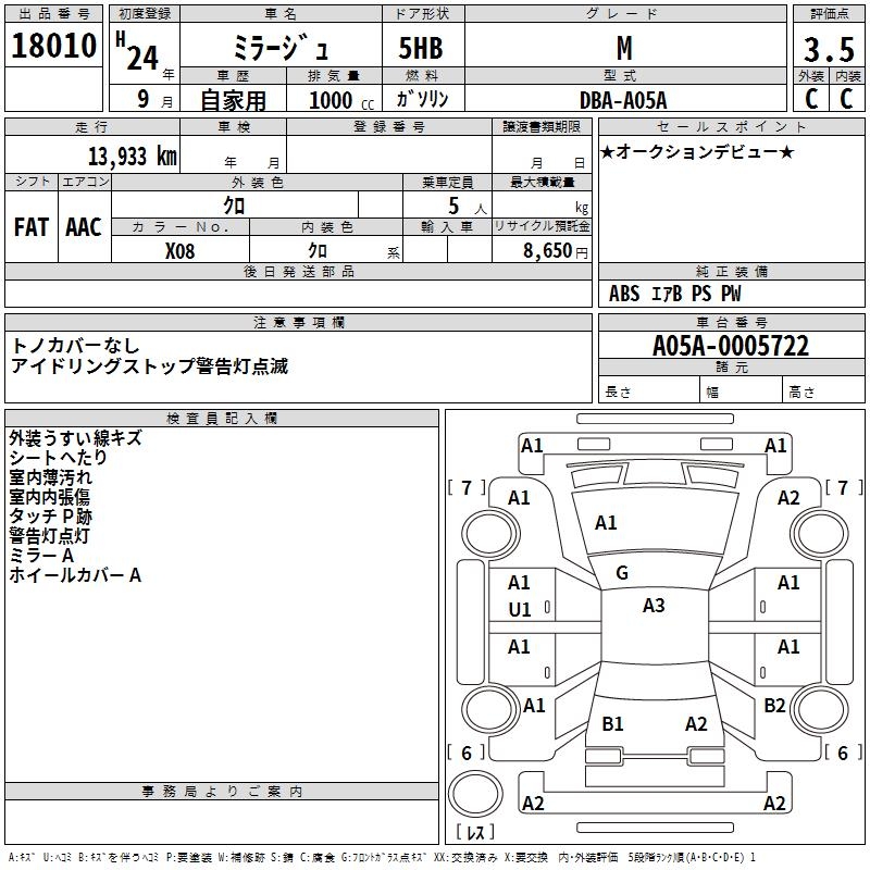 MITSUBISHI MIRAGE