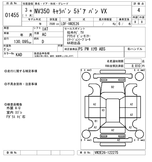 NISSAN NV350 CARAVAN