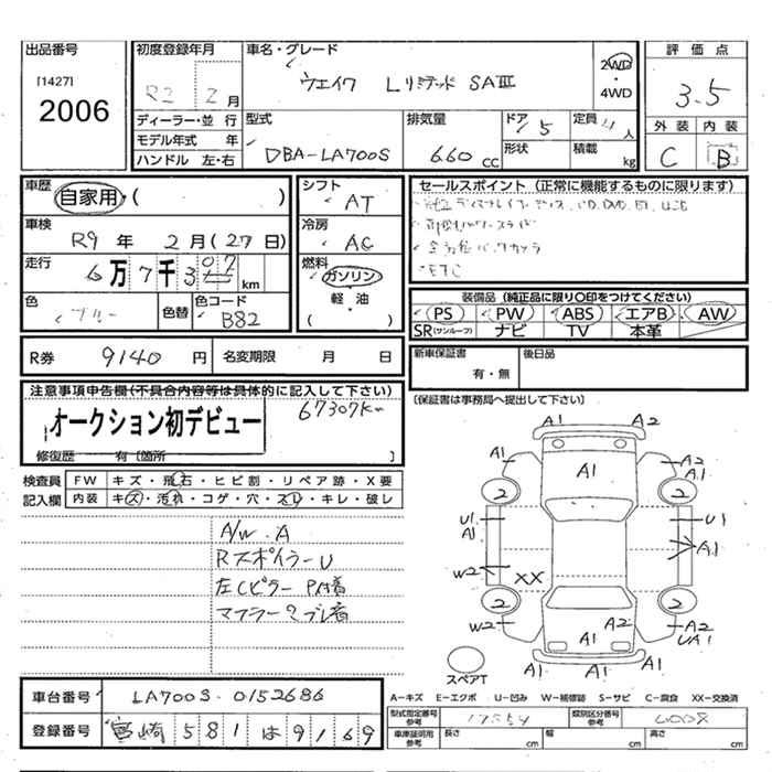 DAIHATSU WAKE