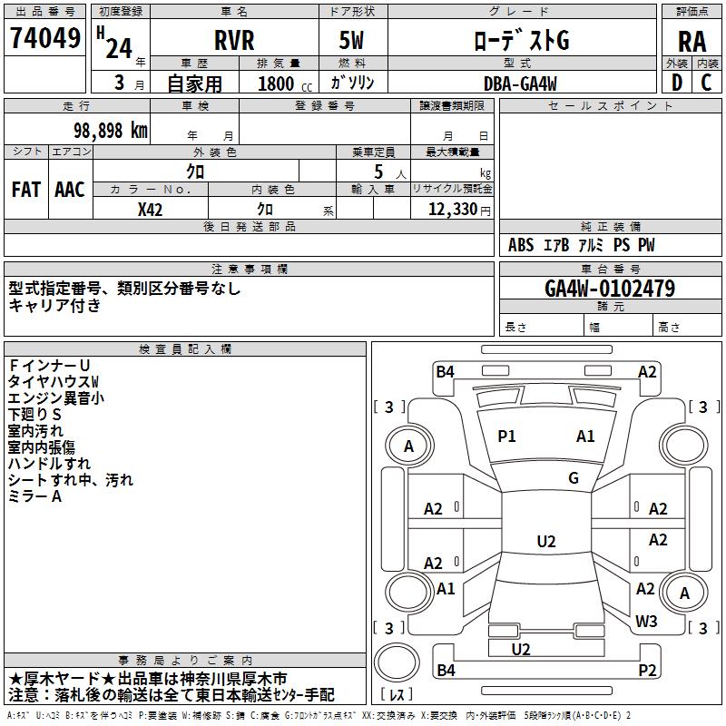MITSUBISHI RVR