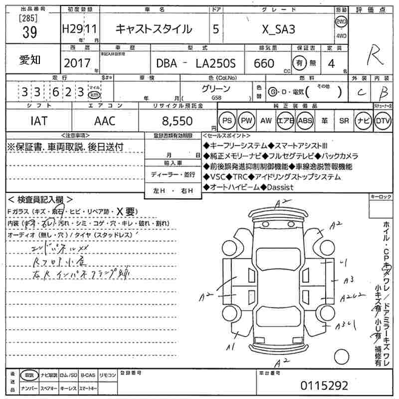 DAIHATSU CAST
