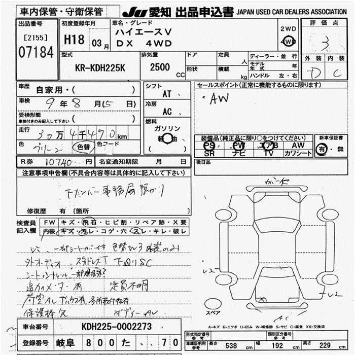 TOYOTA REGIUS ACE