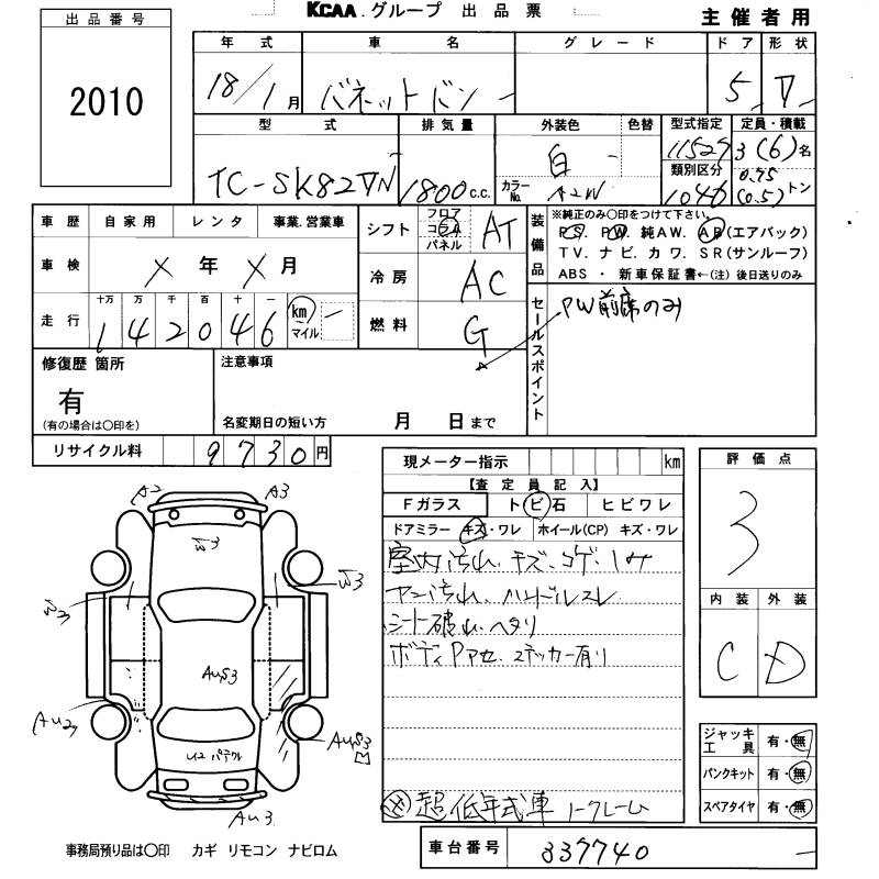 NISSAN VANETTE