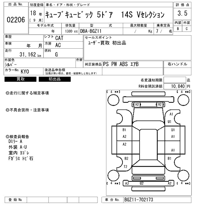 NISSAN CUBE CUBIC
