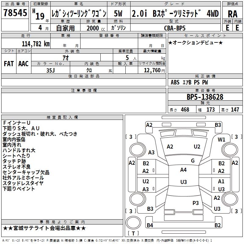 SUBARU LEGACY
