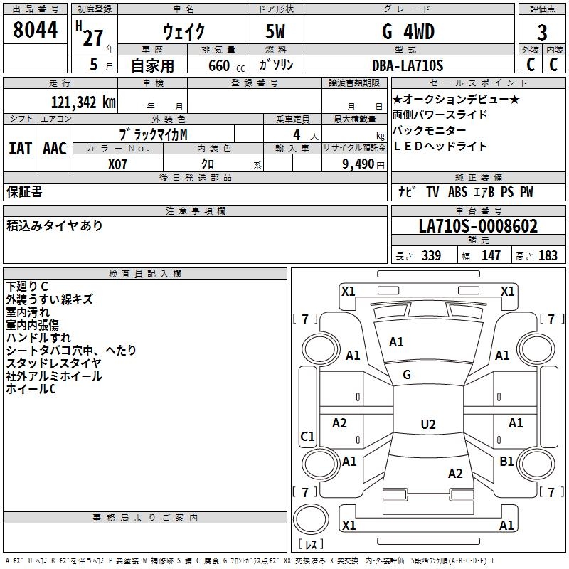 DAIHATSU WAKE