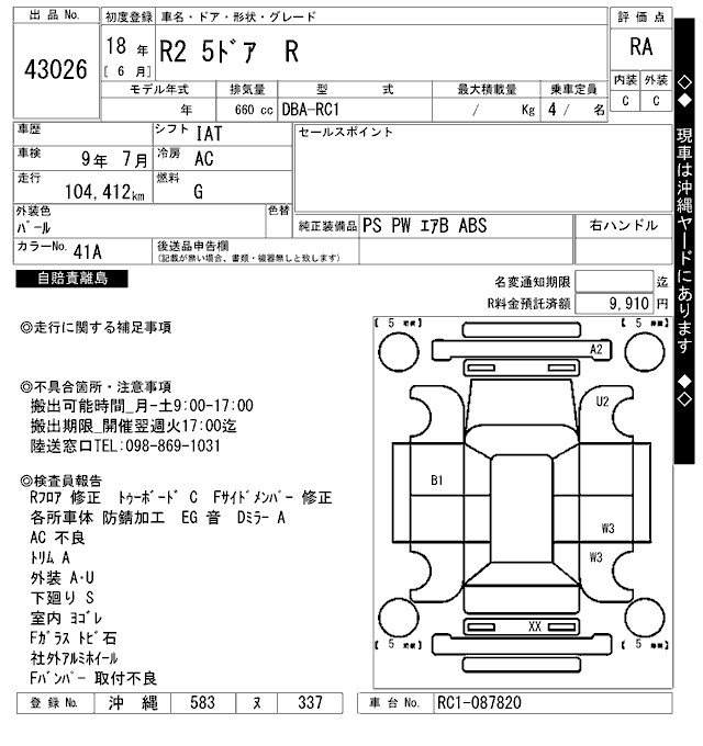 SUBARU R2