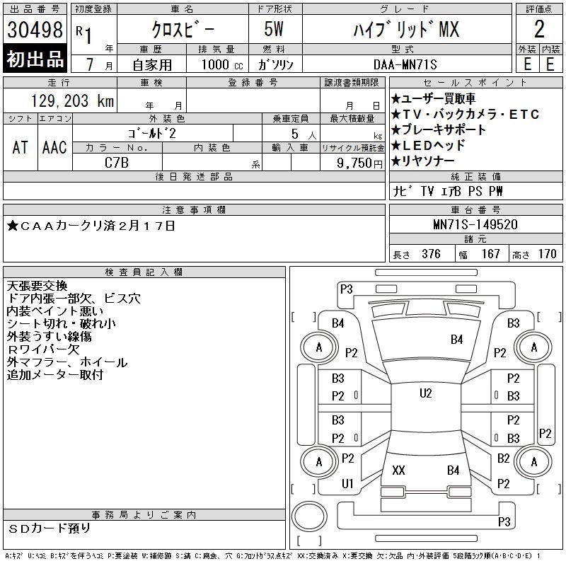 SUZUKI XBEE