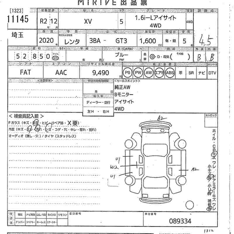 SUBARU XV
