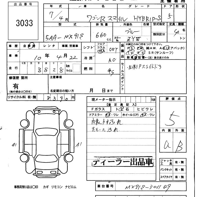 SUZUKI WAGON R SMILE
