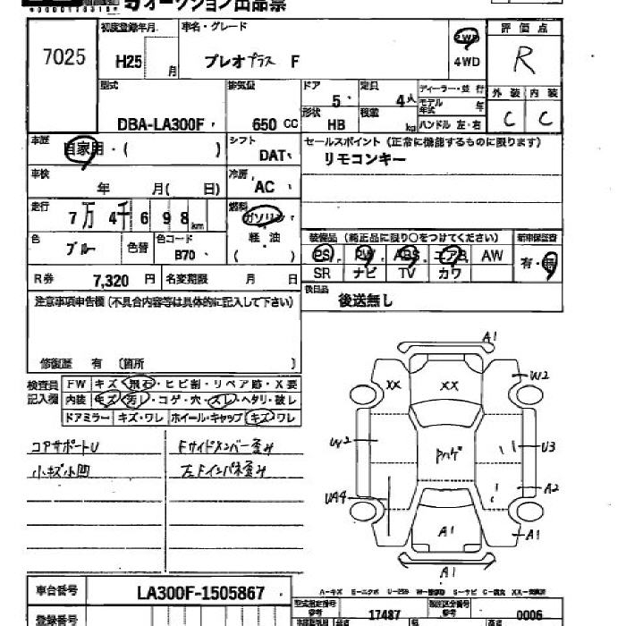 SUBARU PLEO PLUS