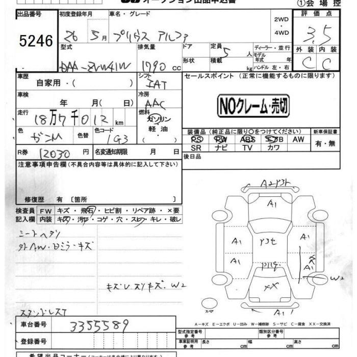 TOYOTA PRIUS ALPHA