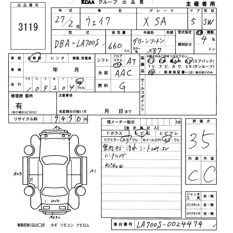 DAIHATSU WAKE