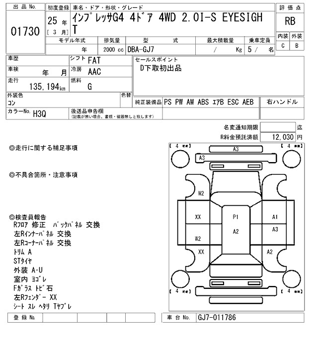 SUBARU IMPREZA