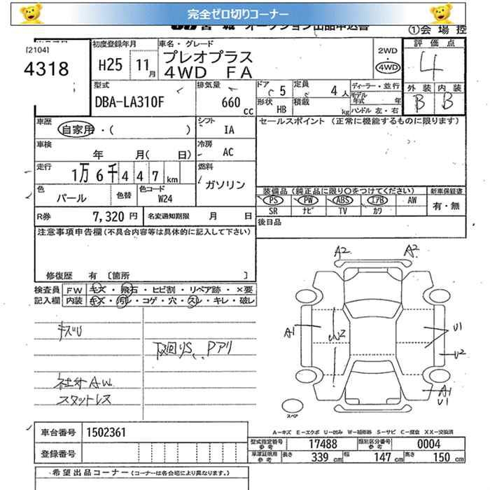 SUBARU PLEO PLUS