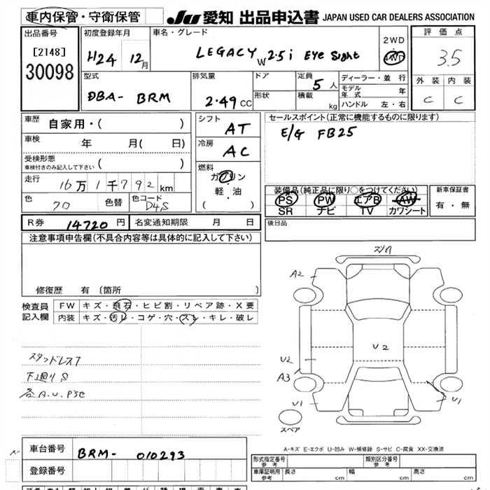 SUBARU LEGACY