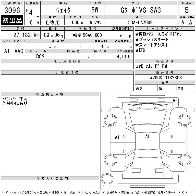 DAIHATSU WAKE
