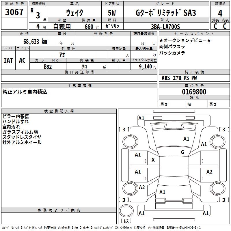 DAIHATSU WAKE