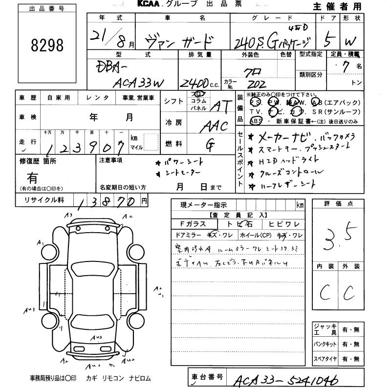 TOYOTA VANGUARD