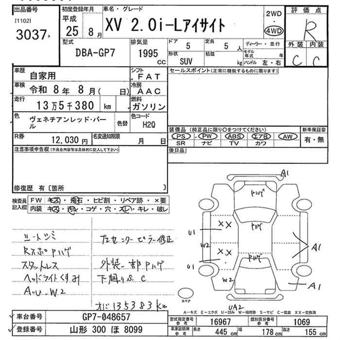 SUBARU XV