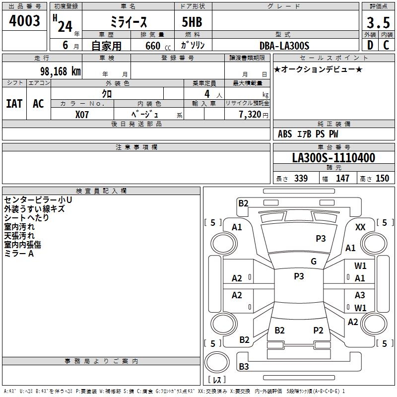 DAIHATSU MIRA E:S