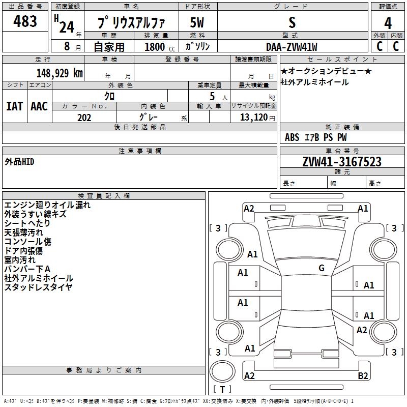 TOYOTA PRIUS ALPHA