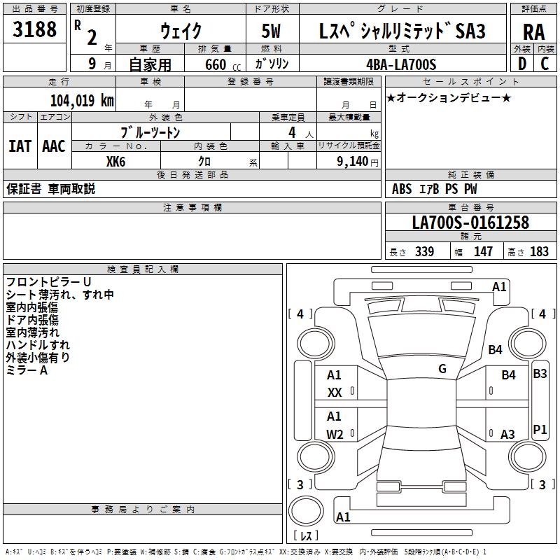 DAIHATSU WAKE