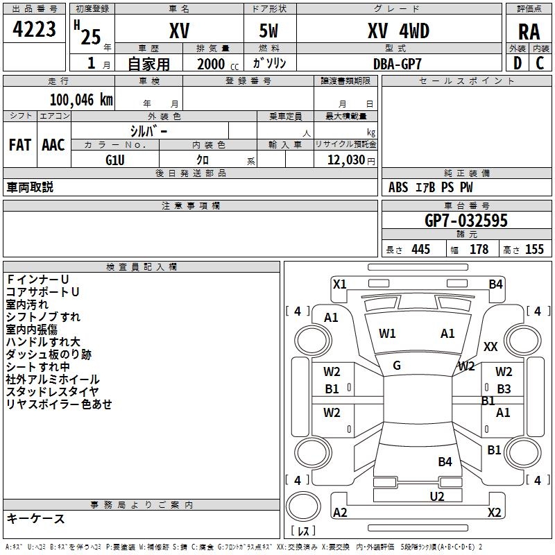 SUBARU XV