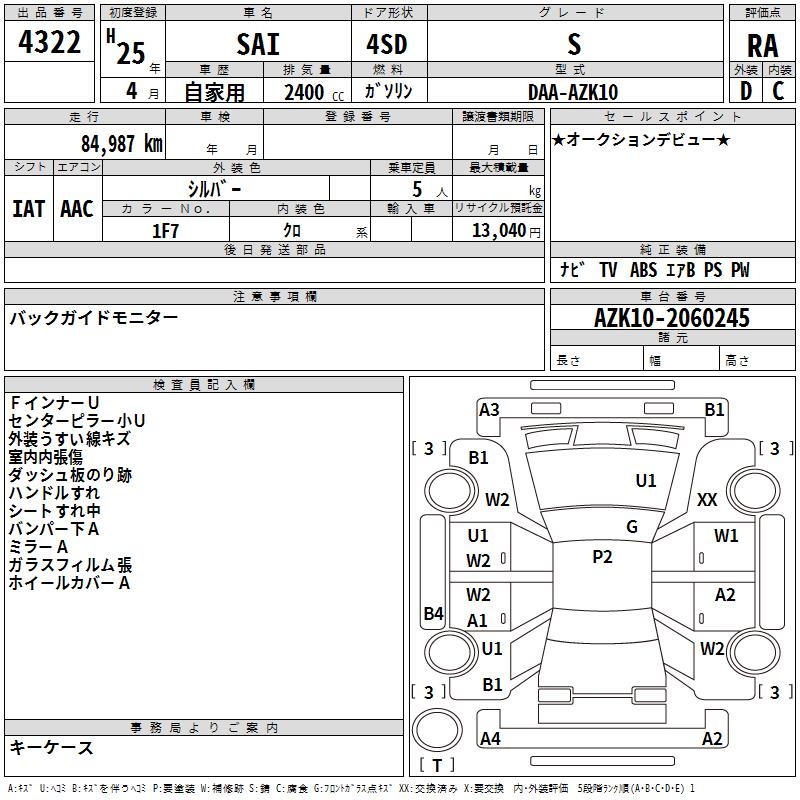 TOYOTA SAI