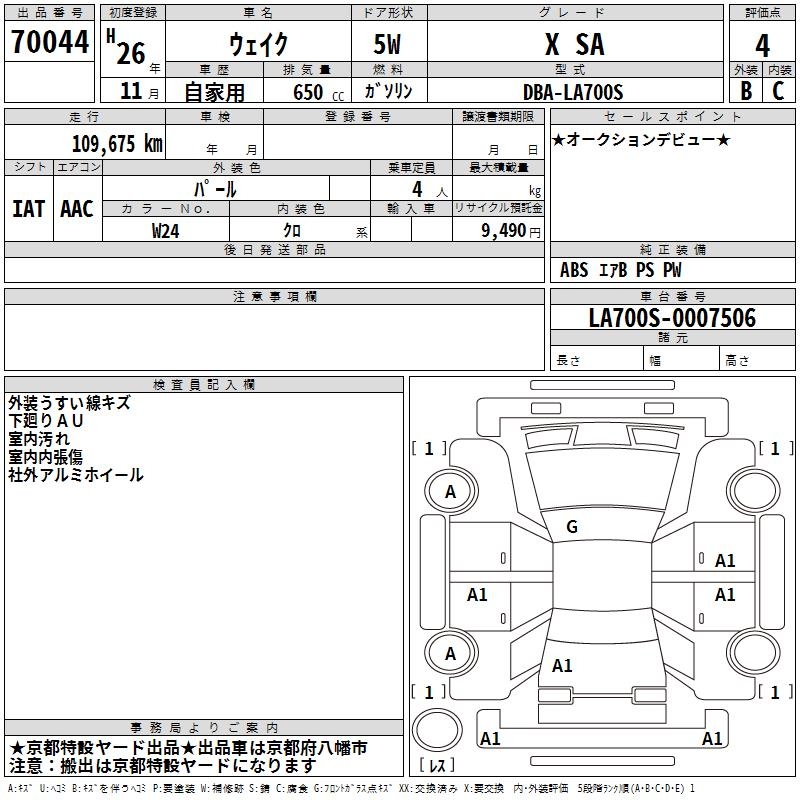 DAIHATSU WAKE