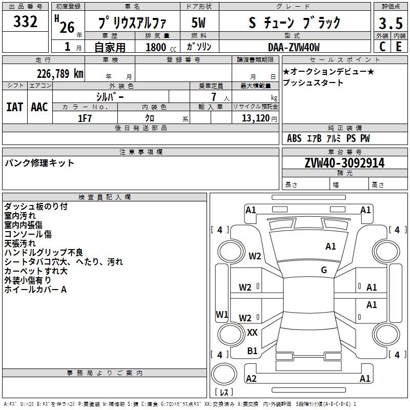TOYOTA PRIUS ALPHA