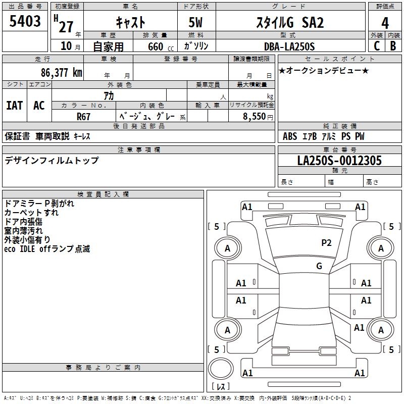 DAIHATSU CAST
