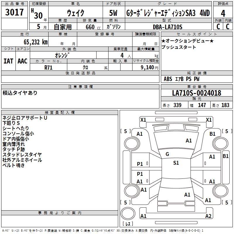DAIHATSU WAKE