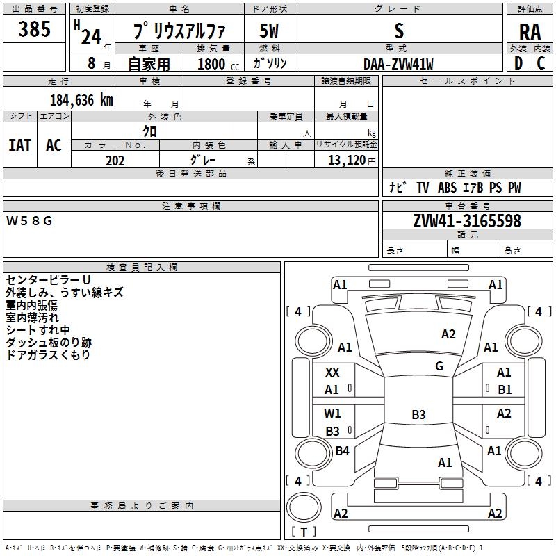 TOYOTA PRIUS ALPHA