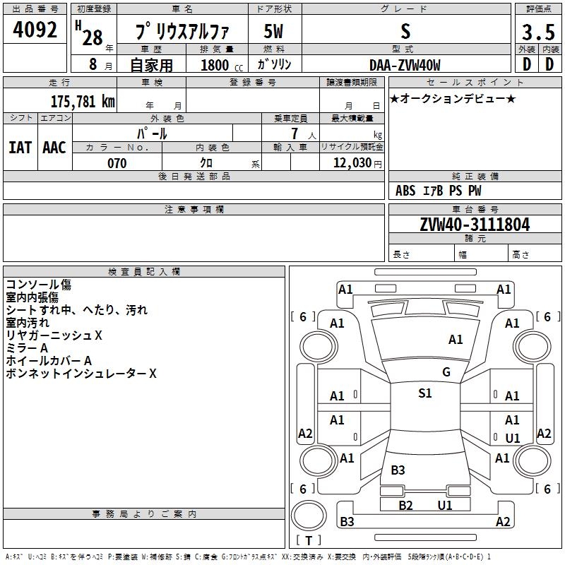 TOYOTA PRIUS ALPHA