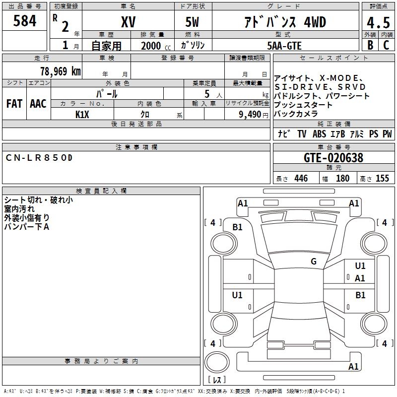 SUBARU XV