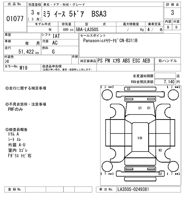 DAIHATSU MIRA E:S
