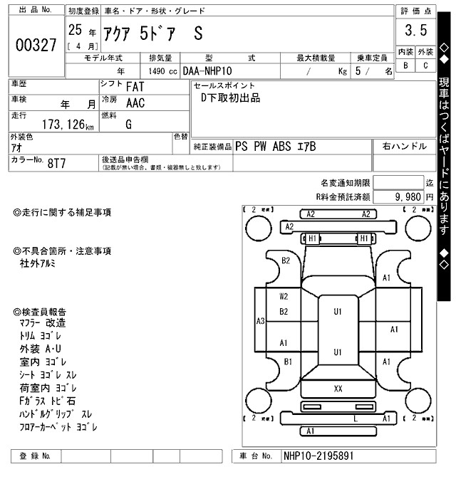 TOYOTA AQUA