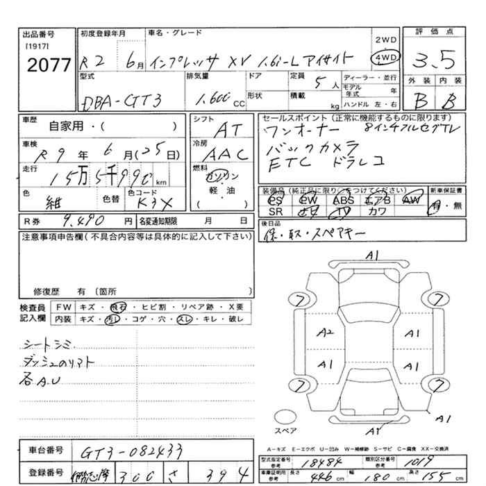 SUBARU XV