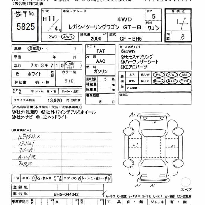 SUBARU LEGACY